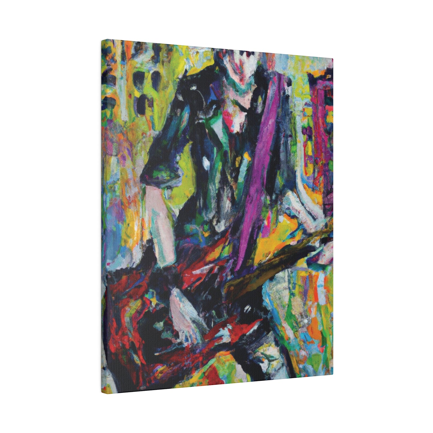 5521G - Rockstar Oil Painting Style Print | Poster | Home Decor | Wall Art | Music Art | Canvas