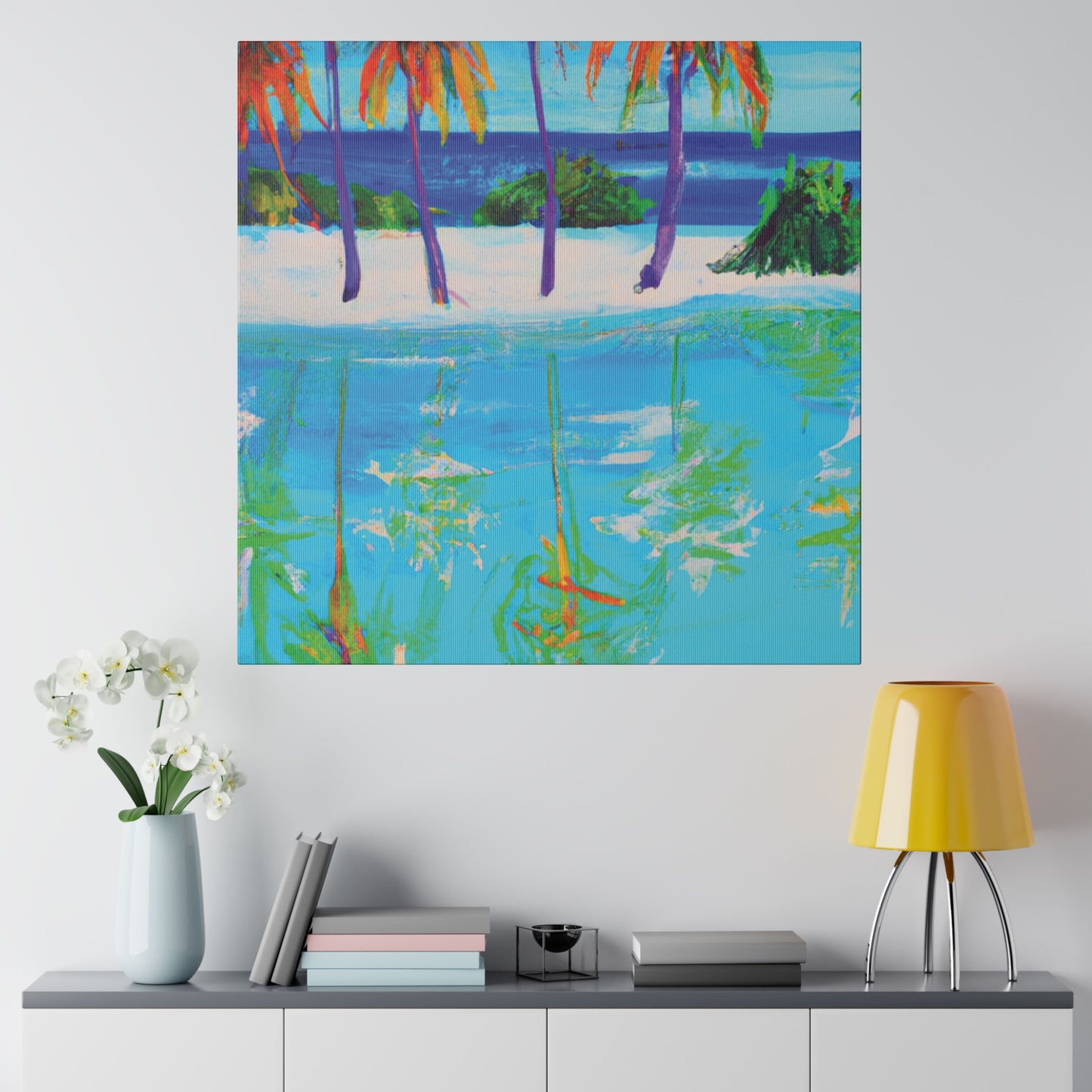 4518F - Bahamas Ocean Painting Print | Bahamas | Ocean | Beach | Poster | Home Decor | Wall Art | Canvas