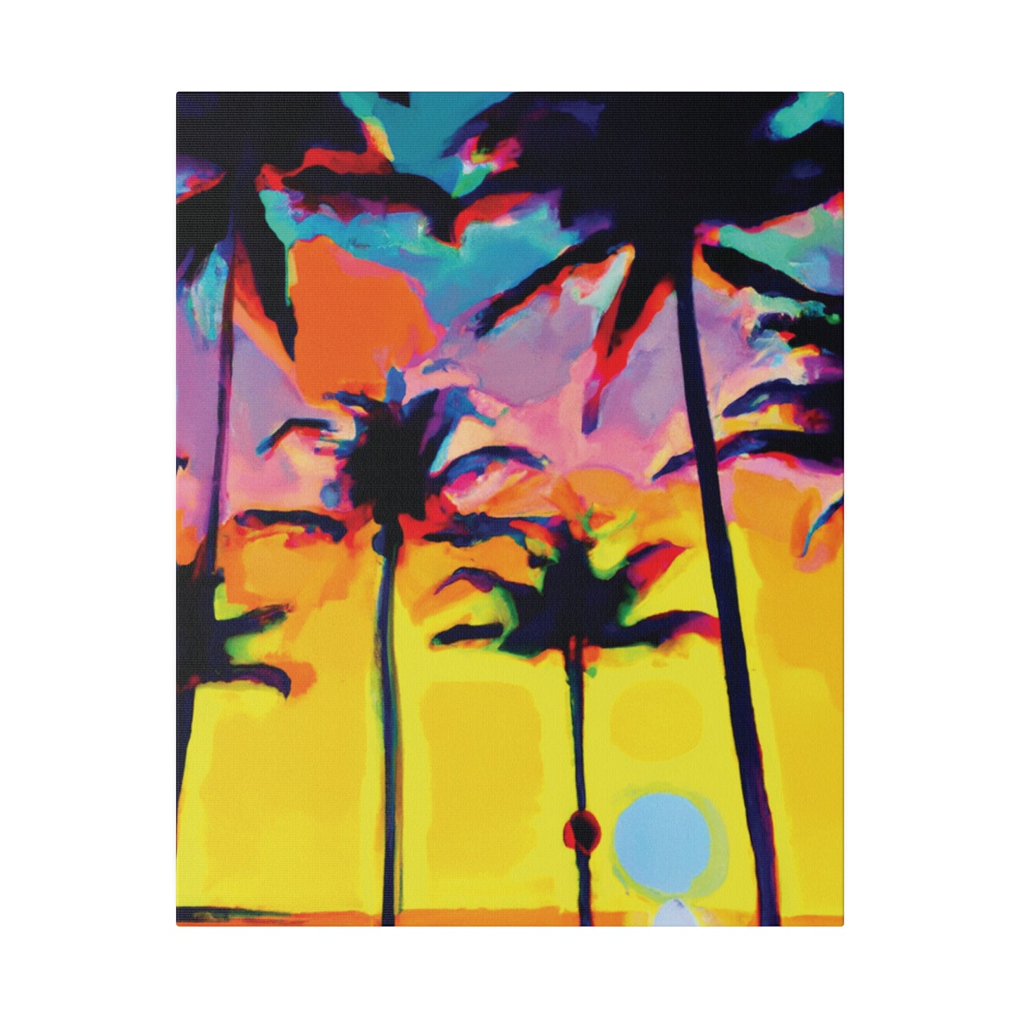 108K - Miami Beach Sunset Painting Print | Miami | Beach | Sunset | Poster | Home Decor | Wall Art | Canvas