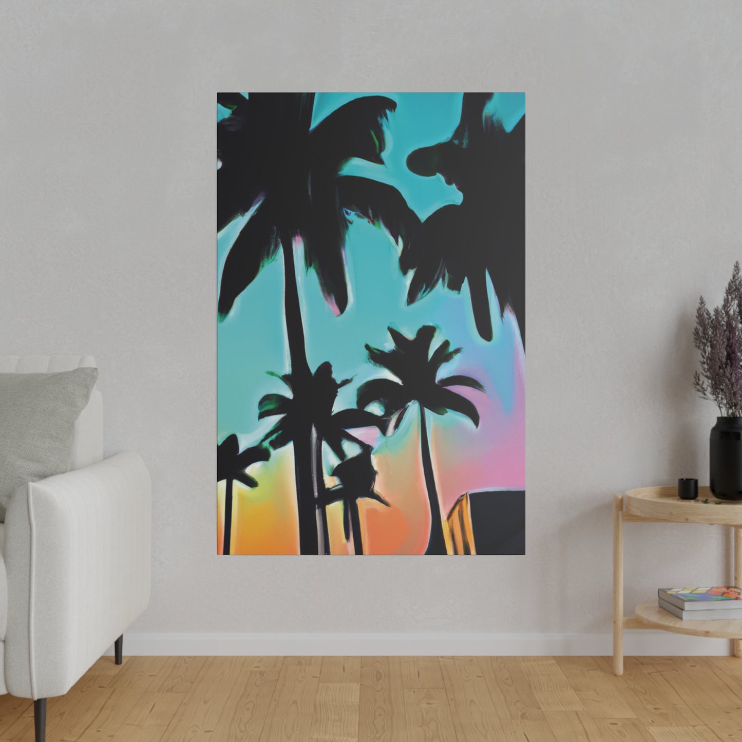 5491X - Miami Beach Sunset Painting Print | Miami | Beach | Sunset | Poster | Home Decor | Wall Art | Canvas