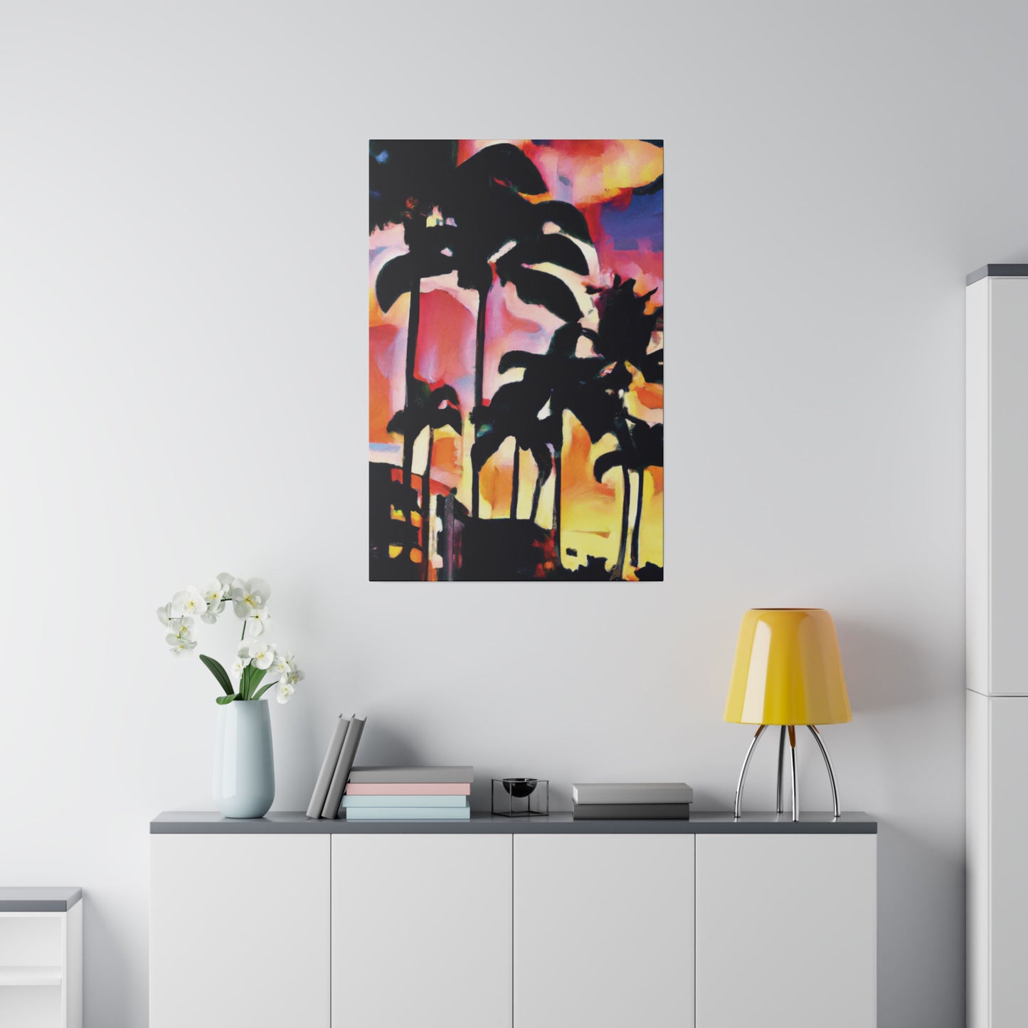 4986G - Miami Beach Sunset Painting Print | Miami | Beach | Sunset | Poster | Home Decor | Wall Art | Canvas