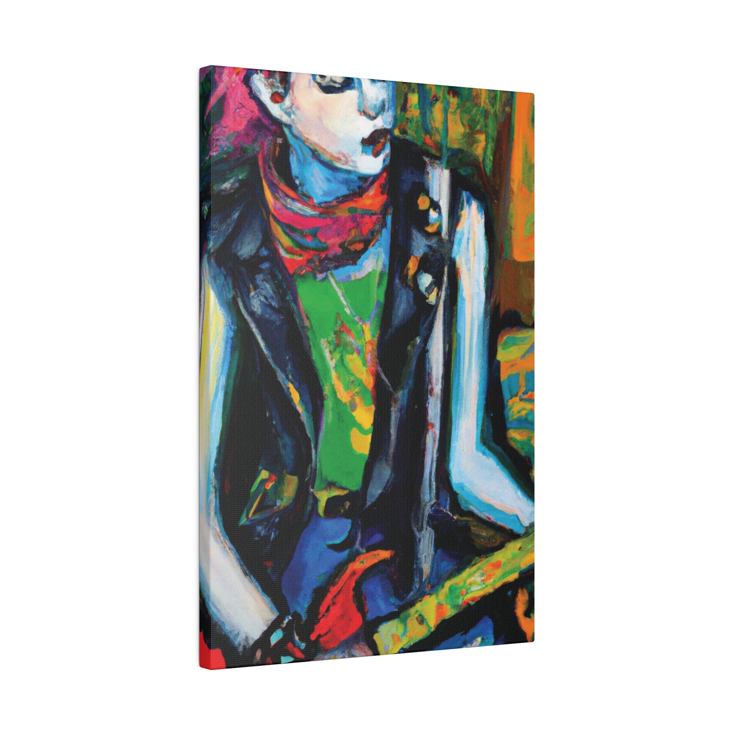 7893Q - Rockstar Oil Painting Style Print | Poster | Home Decor | Wall Art | Music Art | Canvas