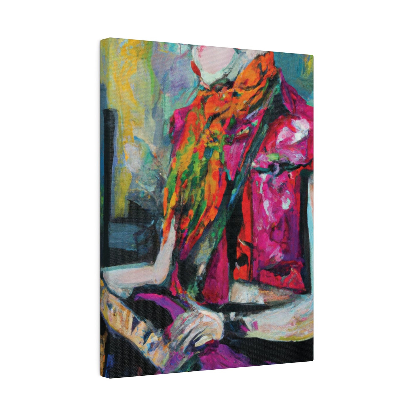 9053L - Rockstar Oil Painting Style Print | Poster | Home Decor | Wall Art | Music Art | Canvas