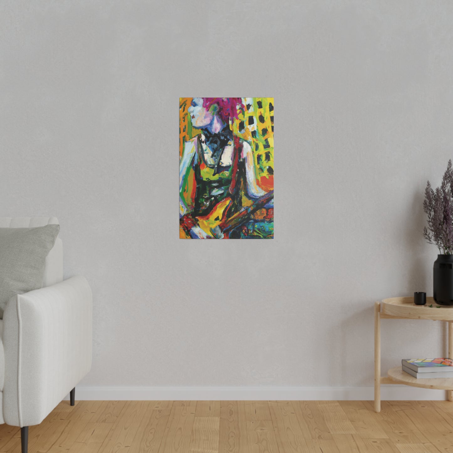 4793Z - Rockstar Oil Painting Style Print | Poster | Home Decor | Wall Art | Music Art | Canvas