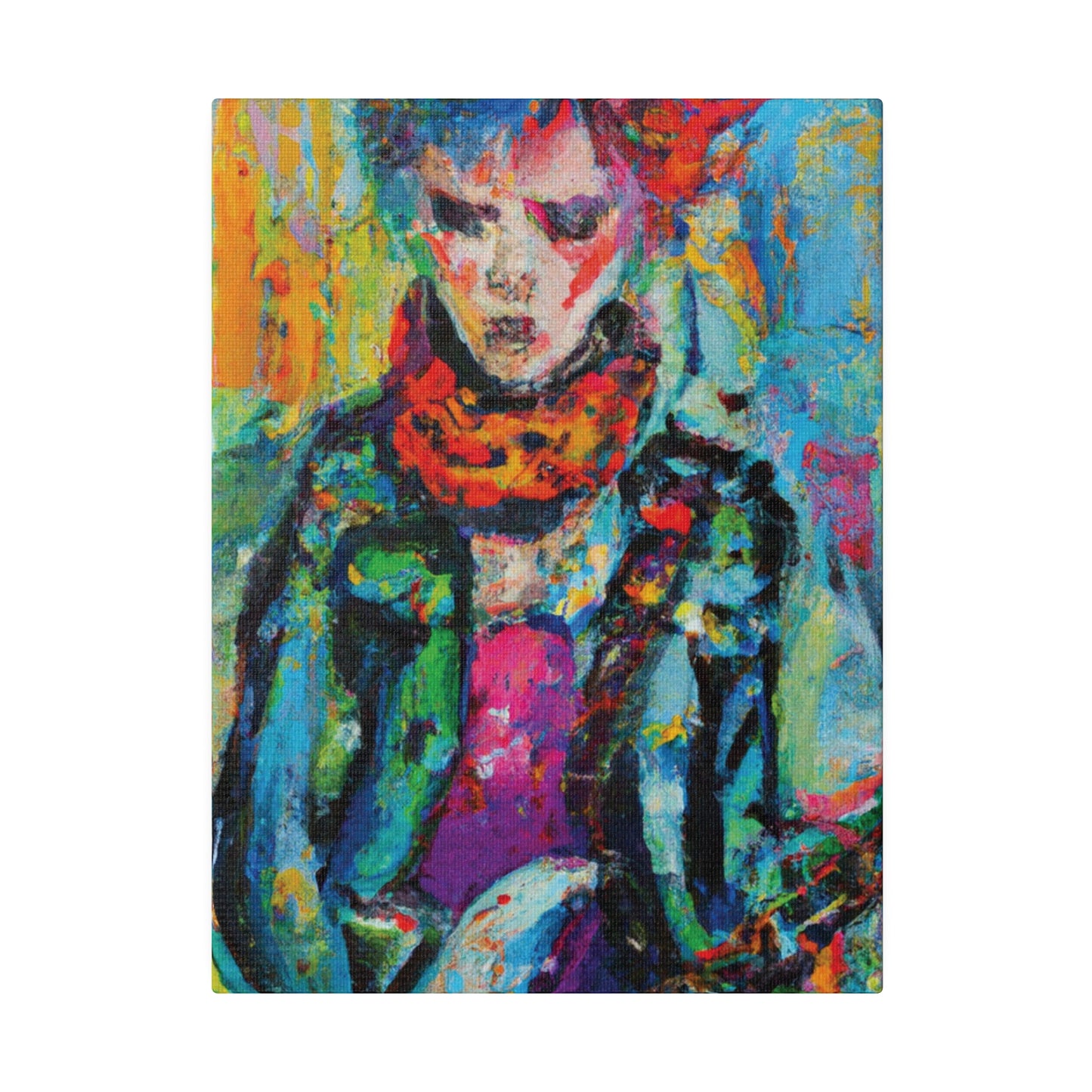 9432X - Rockstar Oil Painting Style Print | Poster | Home Decor | Wall Art | Music Art | Canvas