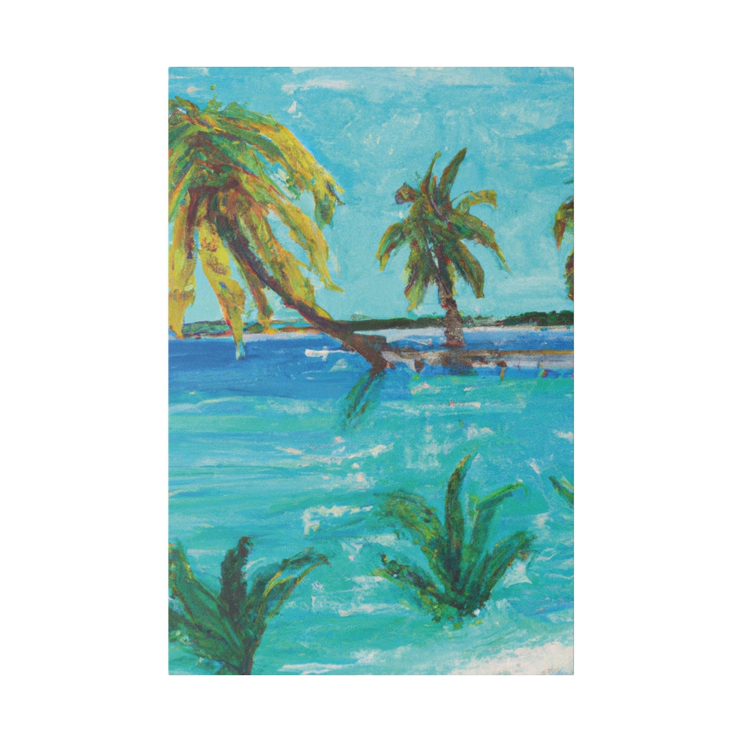 3256T - Bahamas Ocean Painting Print | Bahamas | Ocean | Beach | Poster | Home Decor | Wall Art | Canvas