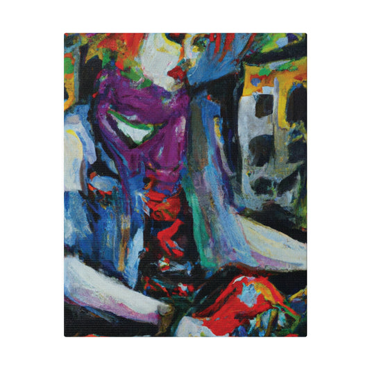 9263S - Rockstar Oil Painting Style Print | Poster | Home Decor | Wall Art | Music Art | Canvas