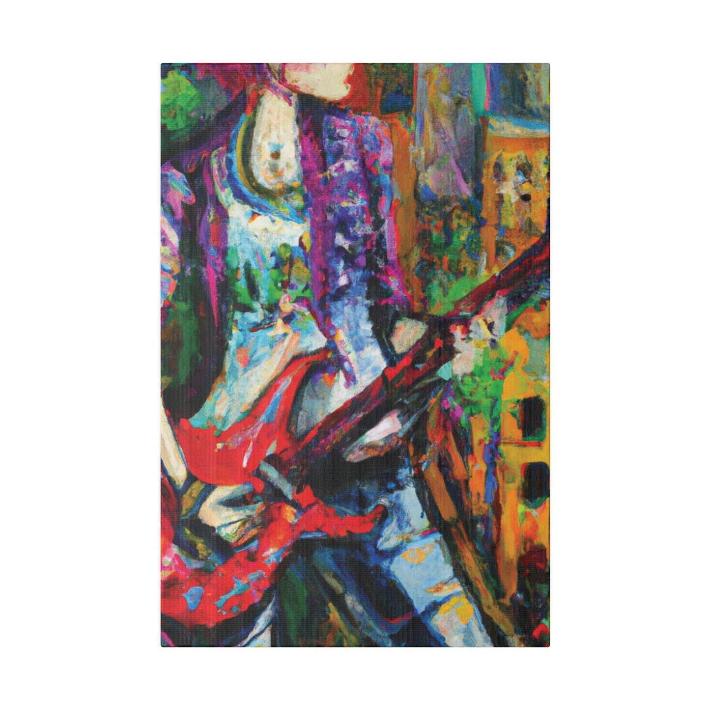 8263J - Rockstar Oil Painting Style Print | Poster | Home Decor | Wall Art | Music Art | Canvas