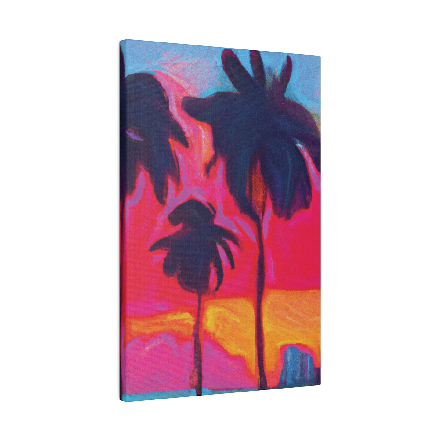 4879H - Miami Beach Sunset Painting Print | Miami | Beach | Sunset | Poster | Home Decor | Wall Art | Canvas