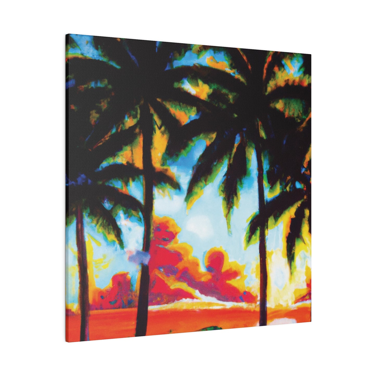 941Q - Miami Beach Sunset Painting Print | Miami | Beach | Sunset | Poster | Home Decor | Wall Art | Canvas