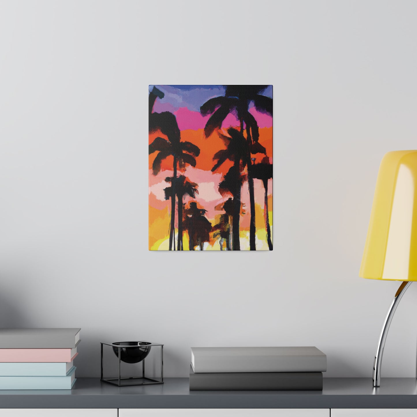 5857E - Miami Beach Sunset Painting Print | Miami | Beach | Sunset | Poster | Home Decor | Wall Art | Canvas