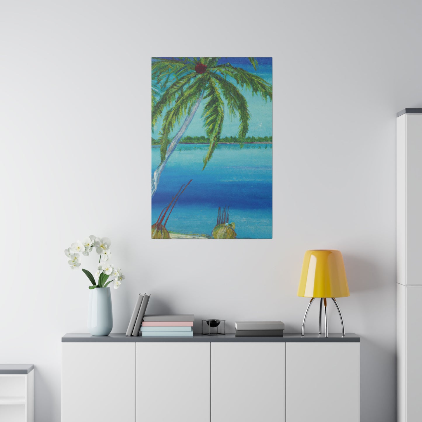 6874M - Bahamas Ocean Painting Print | Bahamas | Ocean | Beach | Poster | Home Decor | Wall Art | Canvas