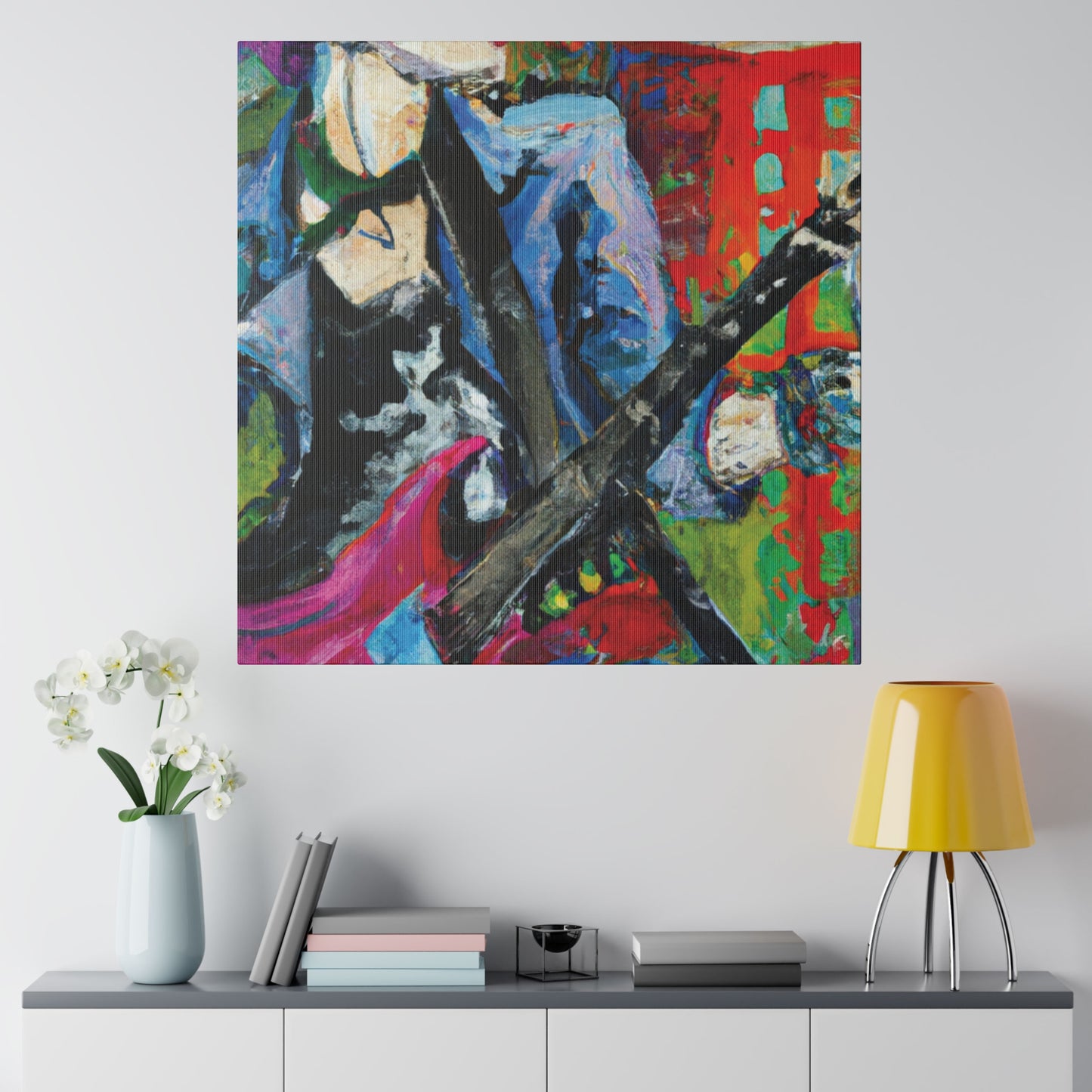 9194H - Rockstar Oil Painting Style Print | Poster | Home Decor | Wall Art | Music Art | Canvas