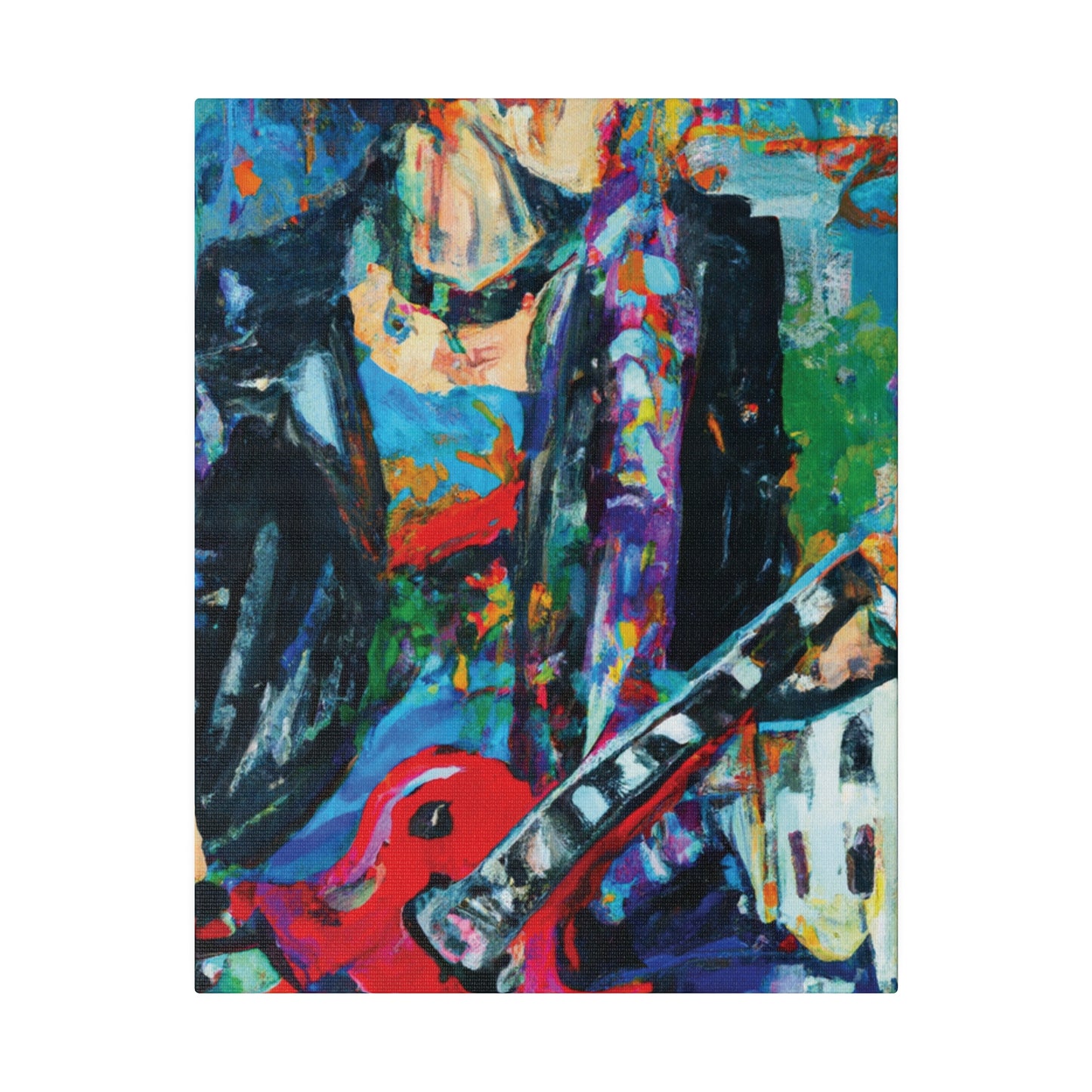 814T - Rockstar Oil Painting Style Print | Poster | Home Decor | Wall Art | Music Art | Canvas