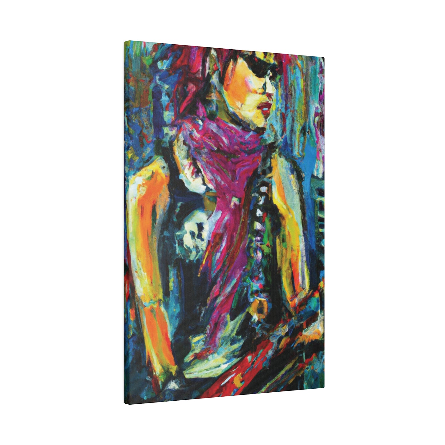 4264P - Rockstar Oil Painting Style Print | Poster | Home Decor | Wall Art | Music Art | Canvas