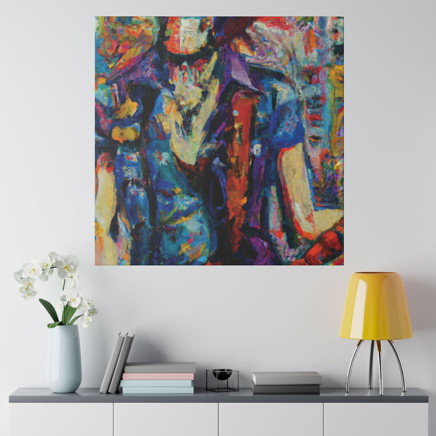 9667F - Rockstar Oil Painting Style Print | Poster | Home Decor | Wall Art | Music Art | Canvas