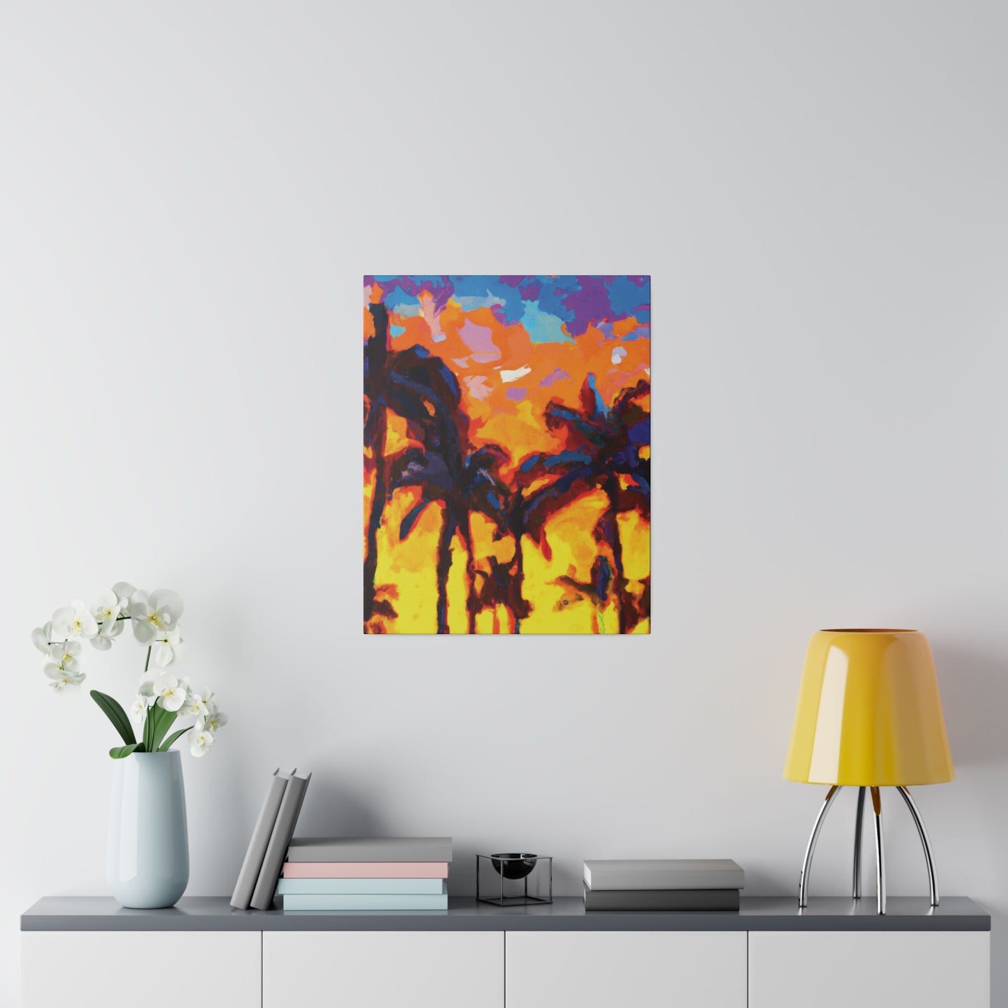 5533Y - Miami Beach Sunset Painting Print | Miami | Beach | Sunset | Poster | Home Decor | Wall Art | Canvas