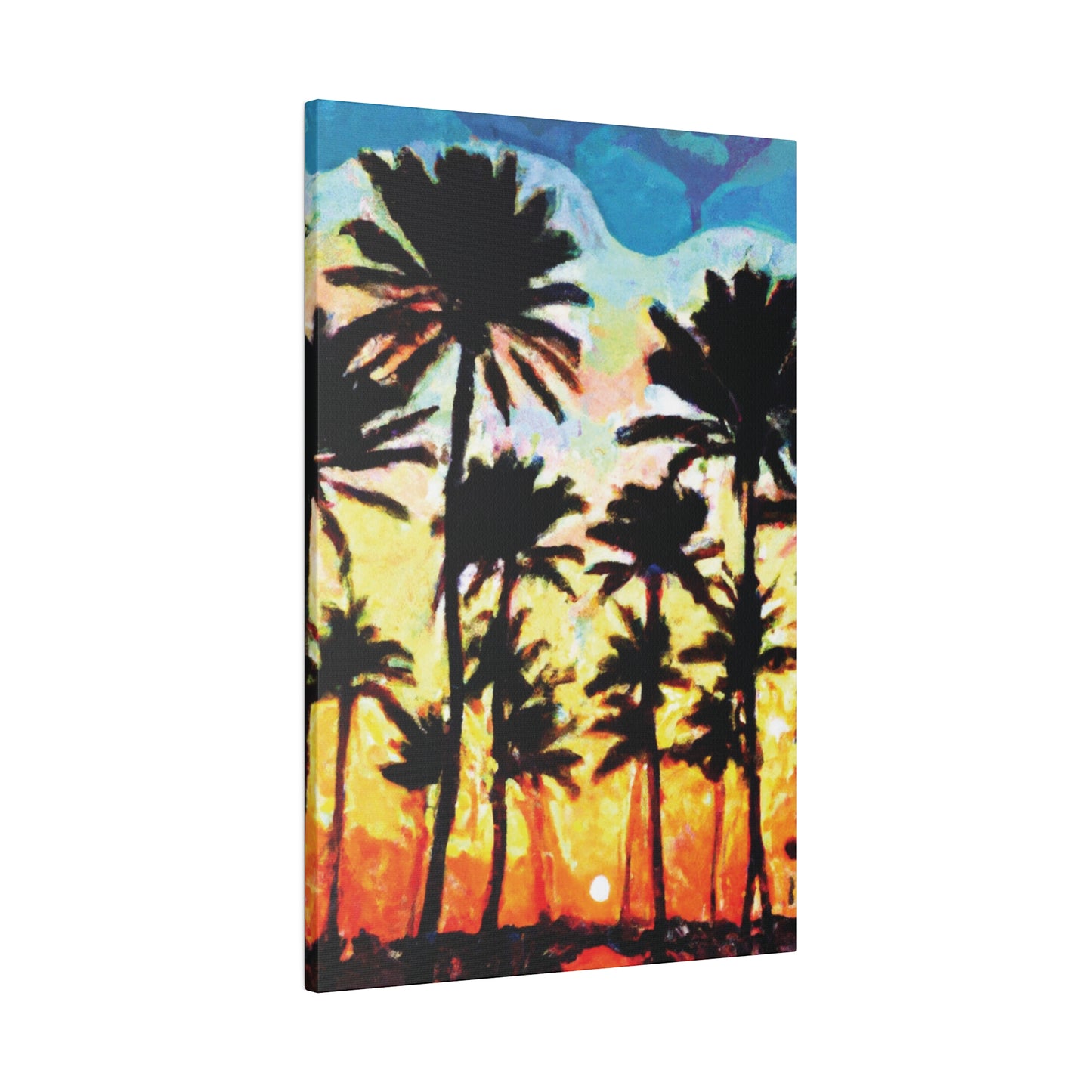 4555V - Miami Beach Sunset Painting Print | Miami | Beach | Sunset | Poster | Home Decor | Wall Art | Canvas