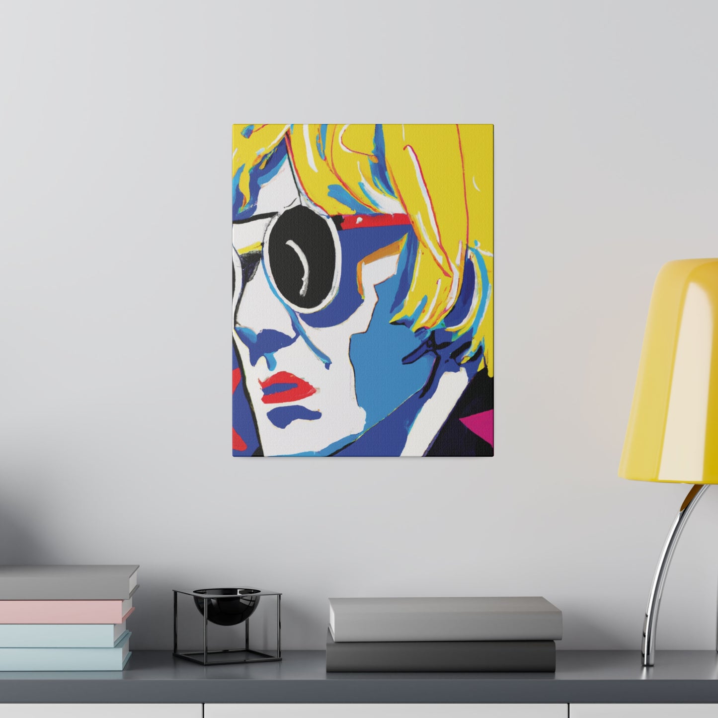 6259E - Rockstar Painting Print | Face | Abstract | Poster | Home Decor | Wall Art | Music Art | Canvas