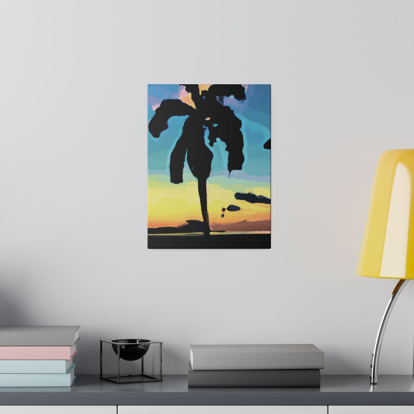 3232A - Miami Beach Sunset Painting Print | Miami | Beach | Sunset | Poster | Home Decor | Wall Art | Canvas