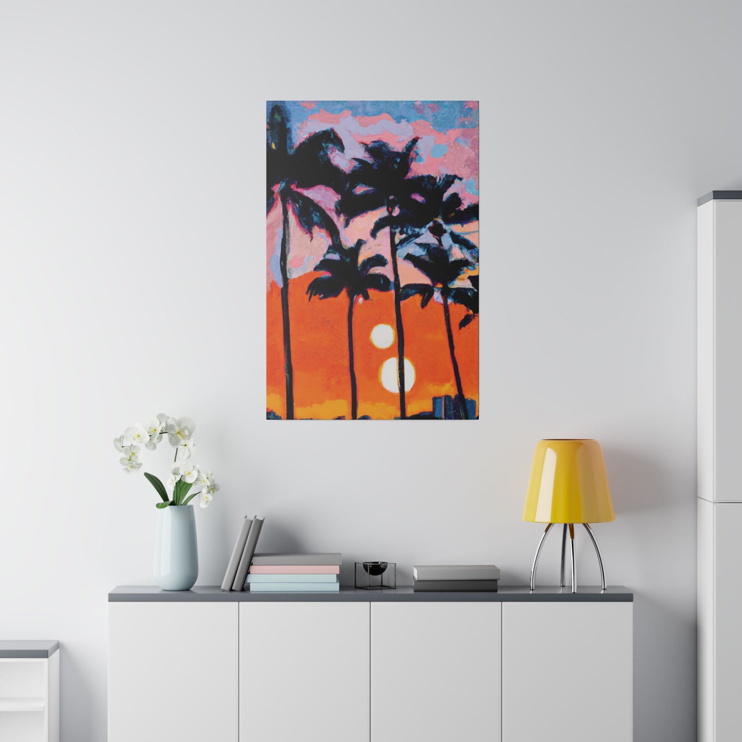 5347Z - Miami Beach Sunset Painting Print | Miami | Beach | Sunset | Poster | Home Decor | Wall Art | Canvas