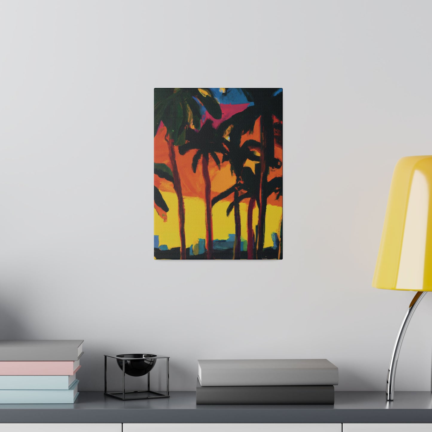 7398G - Miami Beach Sunset Painting Print | Miami | Beach | Sunset | Poster | Home Decor | Wall Art | Canvas