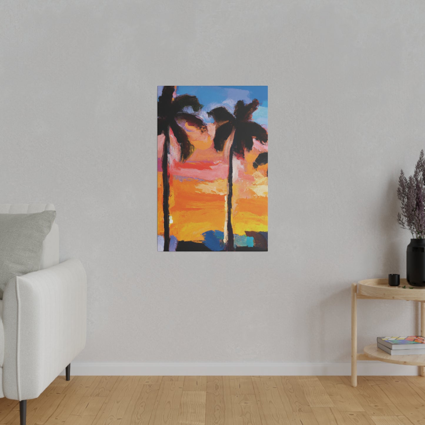 3236E - Miami Beach Sunset Painting Print | Miami | Beach | Sunset | Poster | Home Decor | Wall Art | Canvas