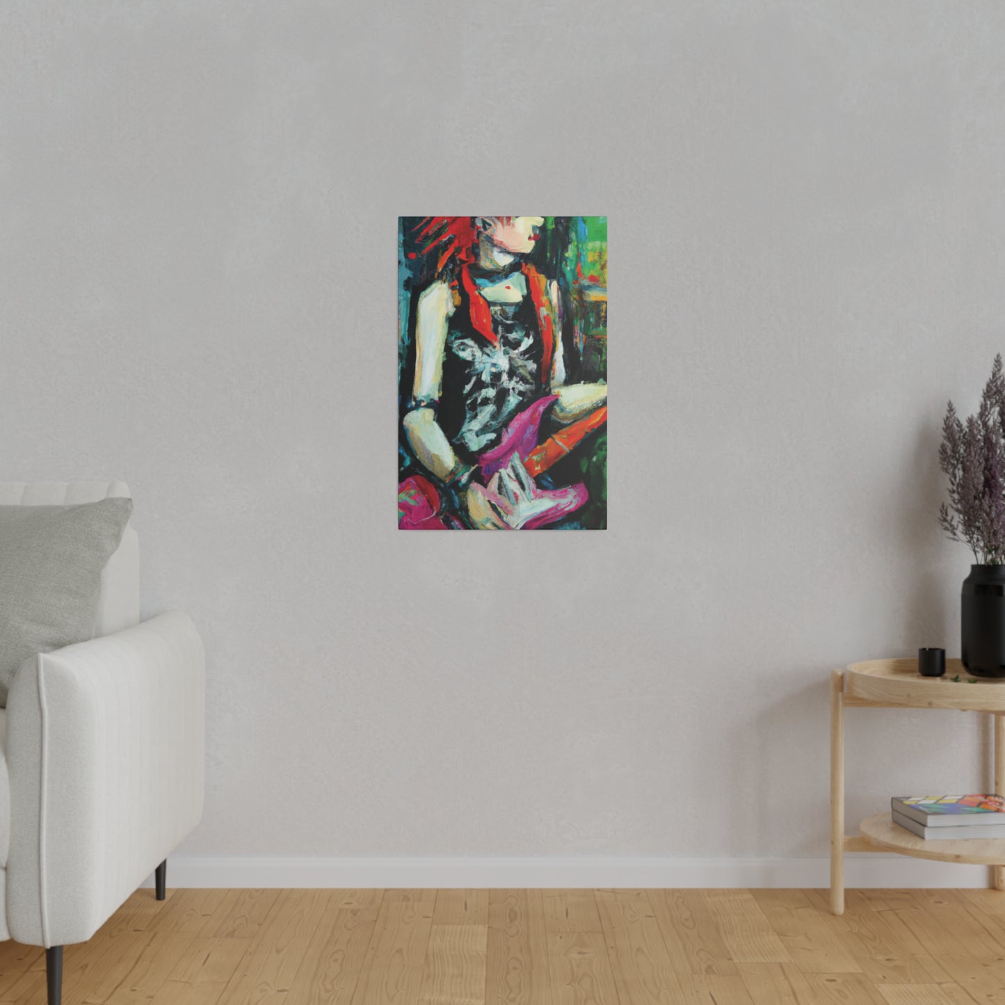 7134X - Rockstar Oil Painting Style Print | Poster | Home Decor | Wall Art | Music Art | Canvas