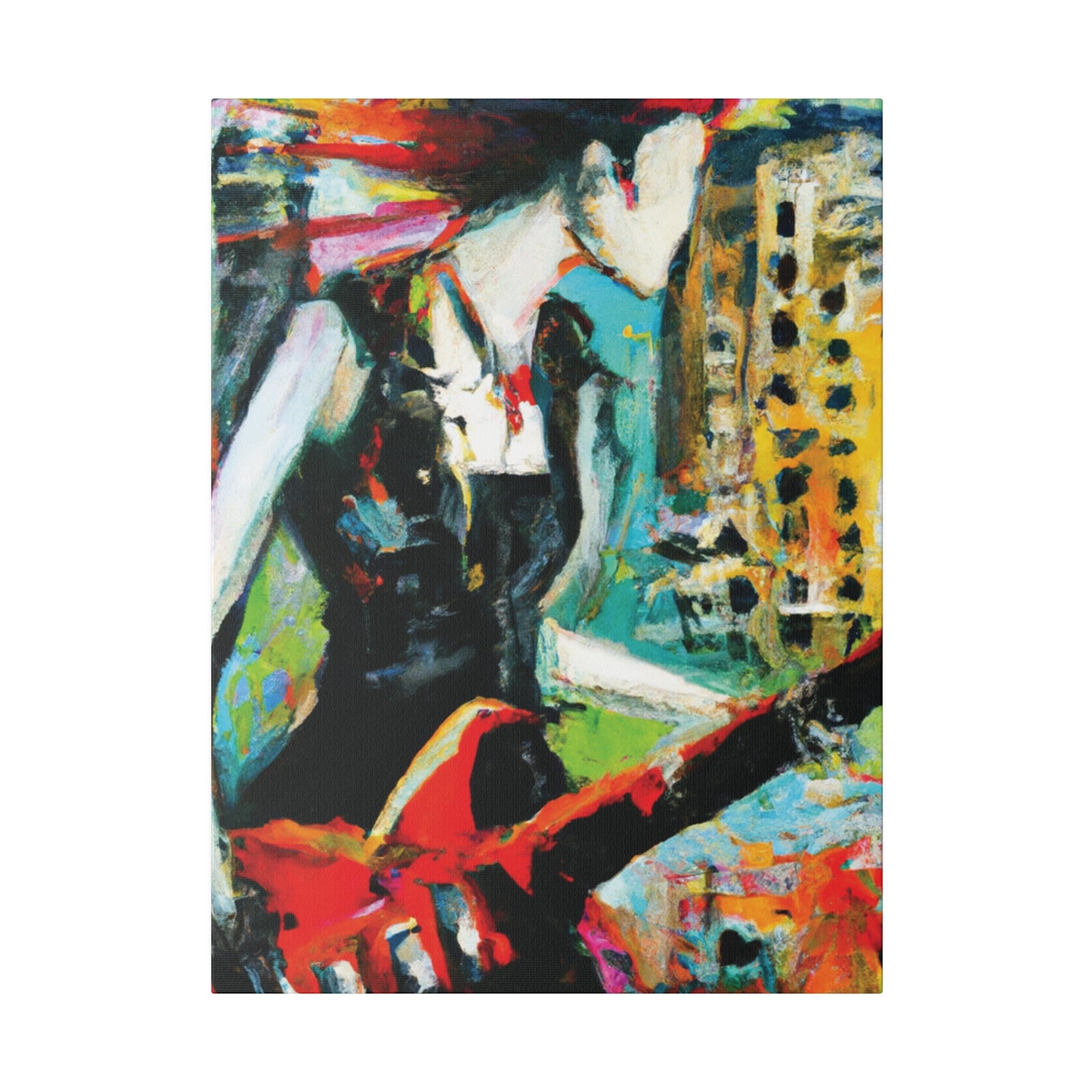 3226O - Rockstar Oil Painting Style Print | Poster | Home Decor | Wall Art | Music Art | Canvas