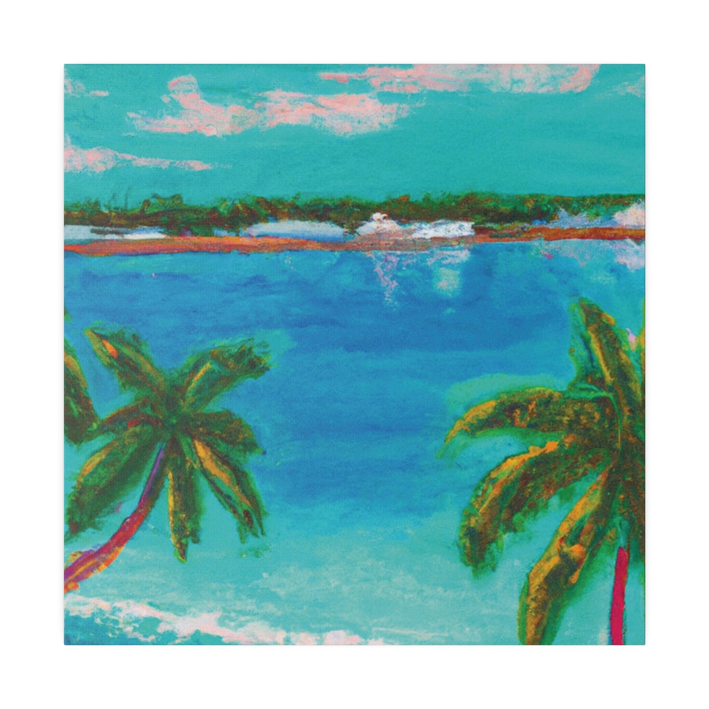 6836G - Bahamas Ocean Painting Print | Bahamas | Ocean | Beach | Poster | Home Decor | Wall Art | Canvas