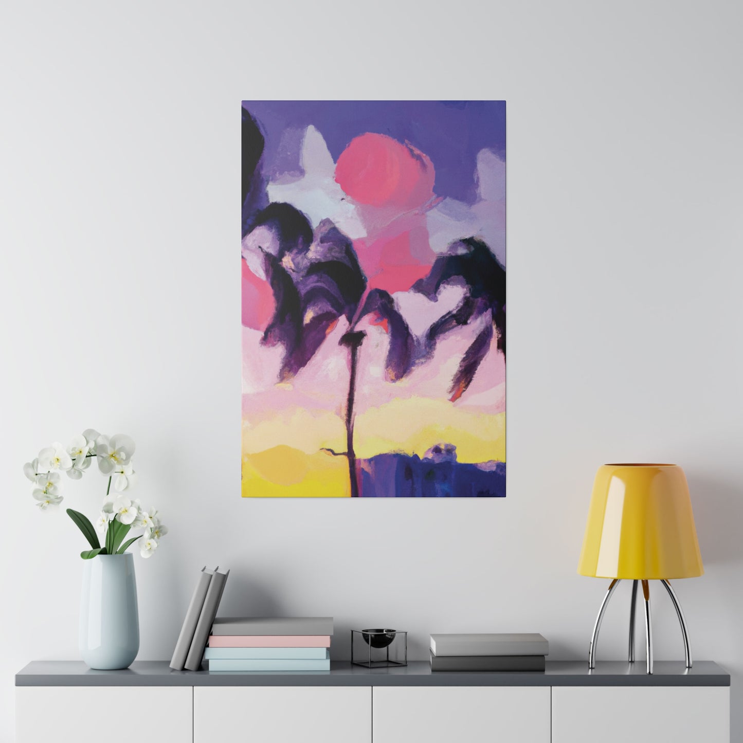 8189L - Miami Beach Sunset Painting Print | Miami | Beach | Sunset | Poster | Home Decor | Wall Art | Canvas