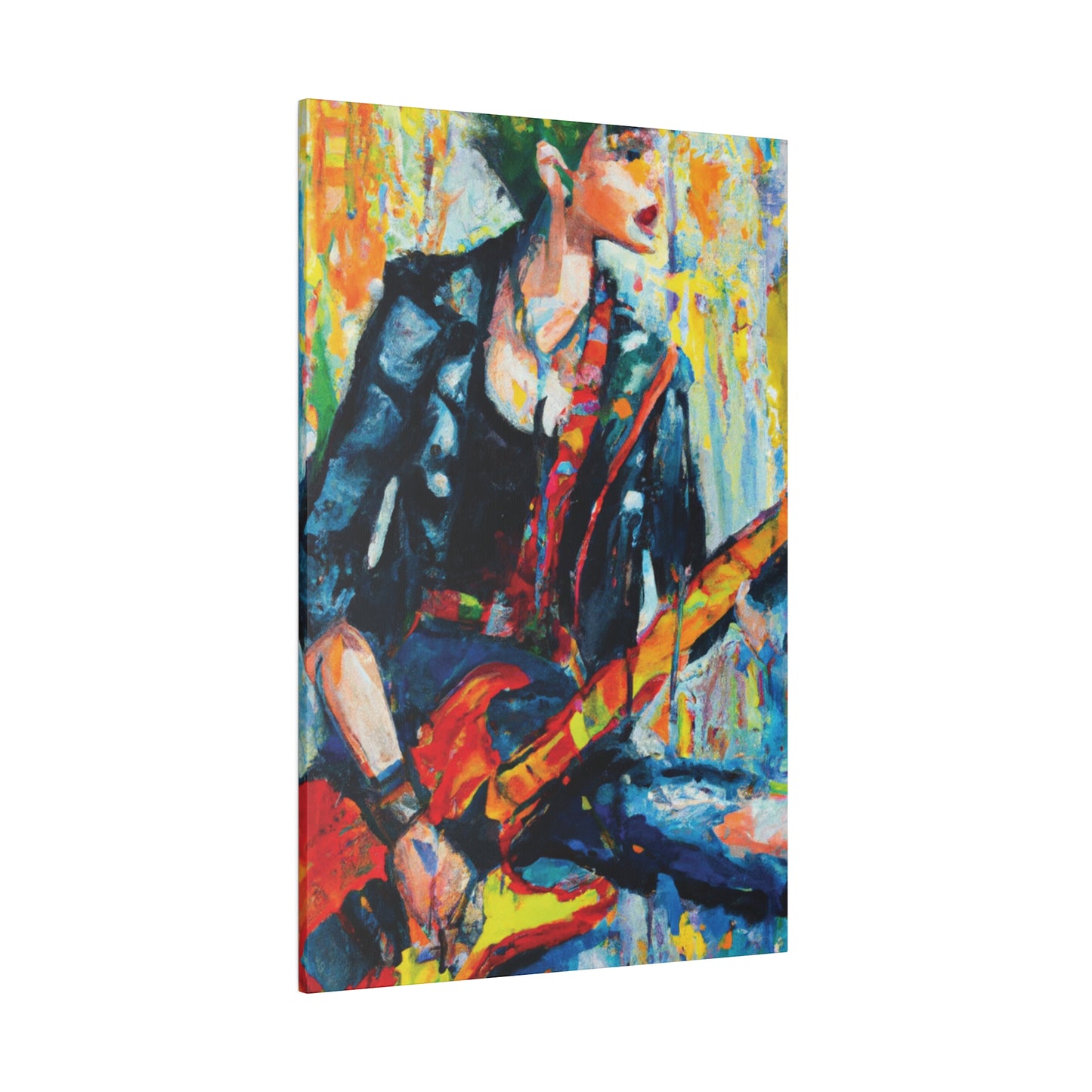 4573T - Rockstar Oil Painting Style Print | Poster | Home Decor | Wall Art | Music Art | Canvas