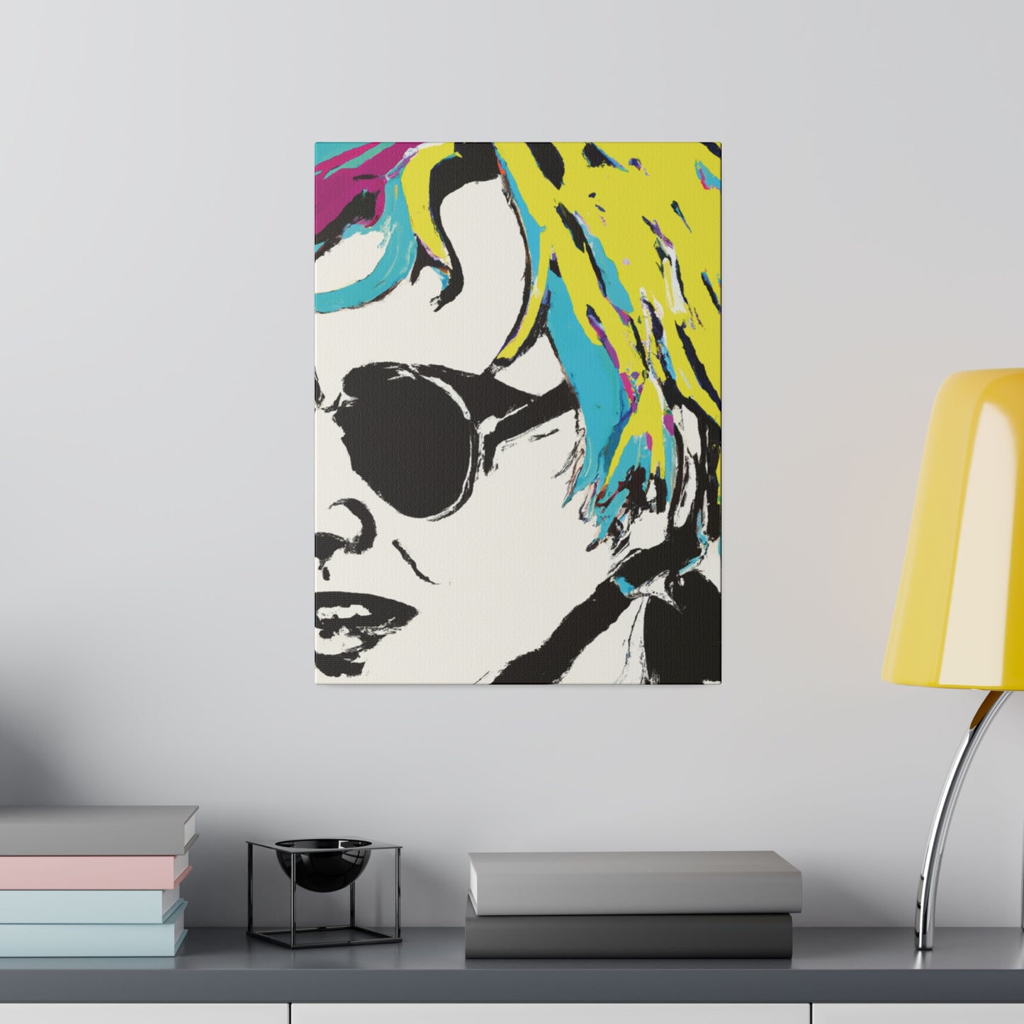 3921R - Rockstar Painting Print | Face | Abstract | Poster | Home Decor | Wall Art | Music Art | Canvas