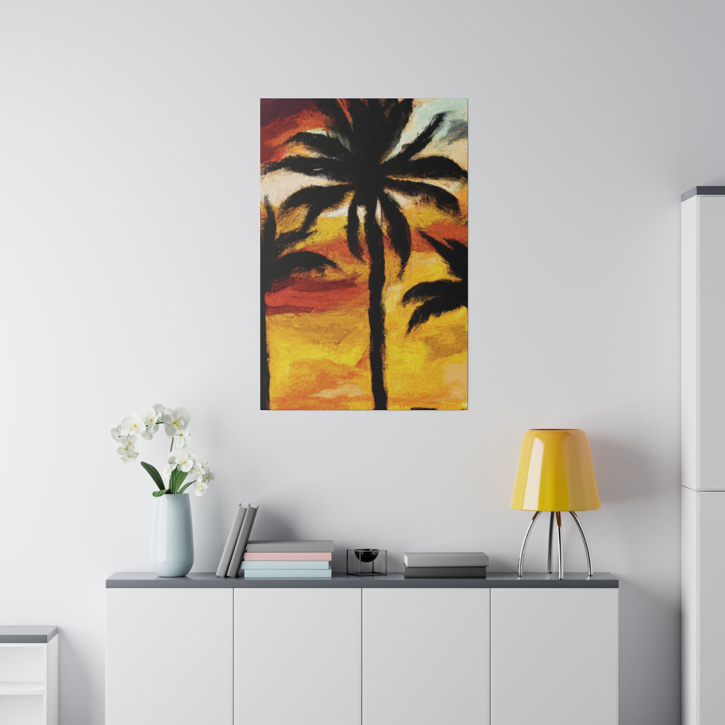 3122C - Miami Beach Sunset Painting Print | Miami | Beach | Sunset | Poster | Home Decor | Wall Art | Canvas