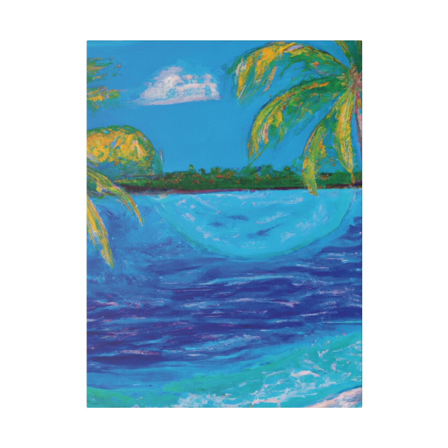 6704T - Bahamas Ocean Painting Print | Bahamas | Ocean | Beach | Poster | Home Decor | Wall Art | Canvas