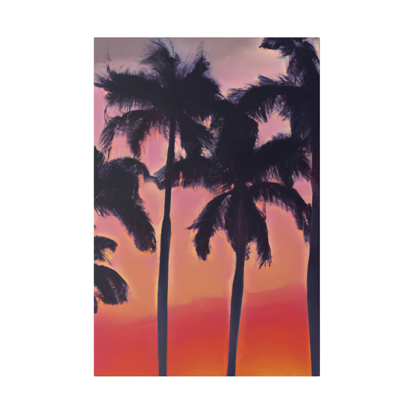 7239V - Miami Beach Sunset Painting Print | Miami | Beach | Sunset | Poster | Home Decor | Wall Art | Canvas