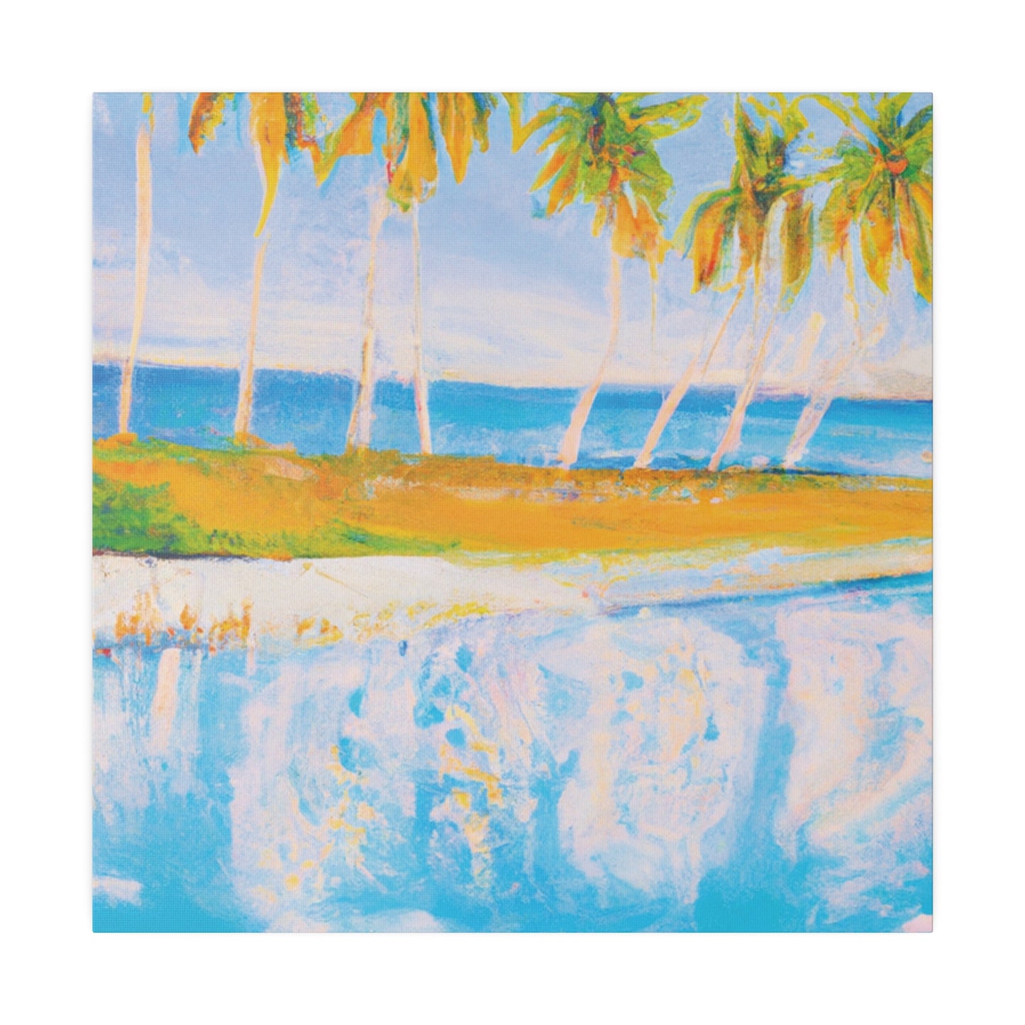4904O - Bahamas Ocean Painting Print | Bahamas | Ocean | Beach | Poster | Home Decor | Wall Art | Canvas