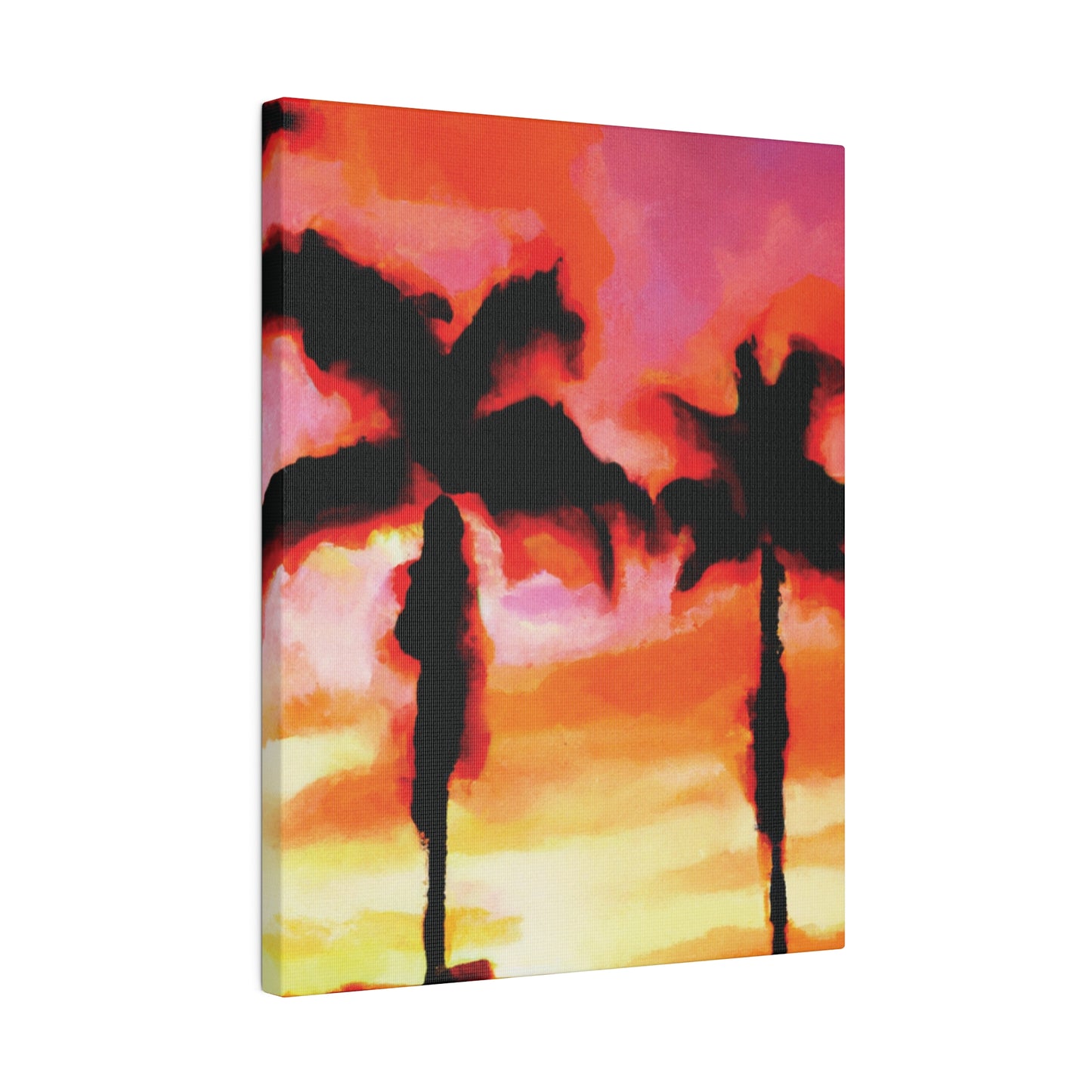 1413Q - Miami Beach Sunset Painting Print | Miami | Beach | Sunset | Poster | Home Decor | Wall Art | Canvas