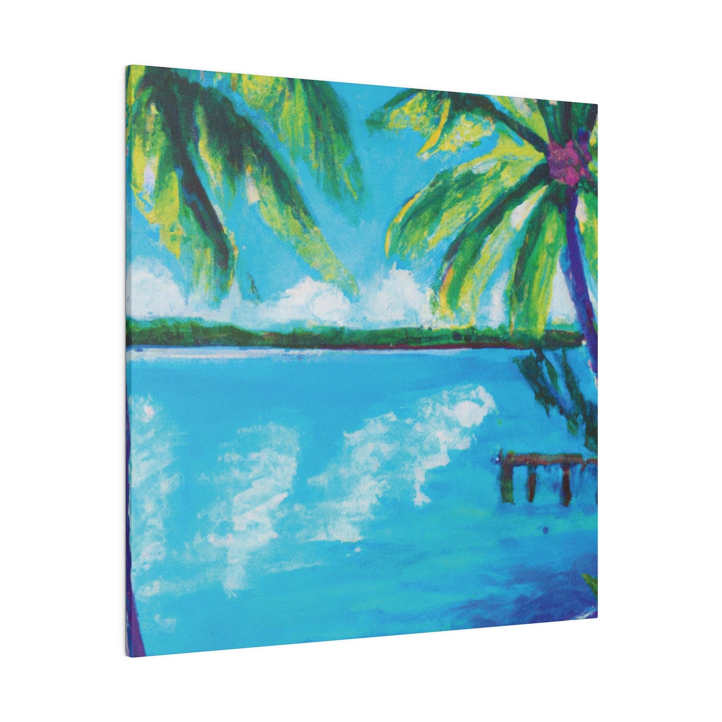 7583G - Bahamas Ocean Painting Print | Bahamas | Ocean | Beach | Poster | Home Decor | Wall Art | Canvas