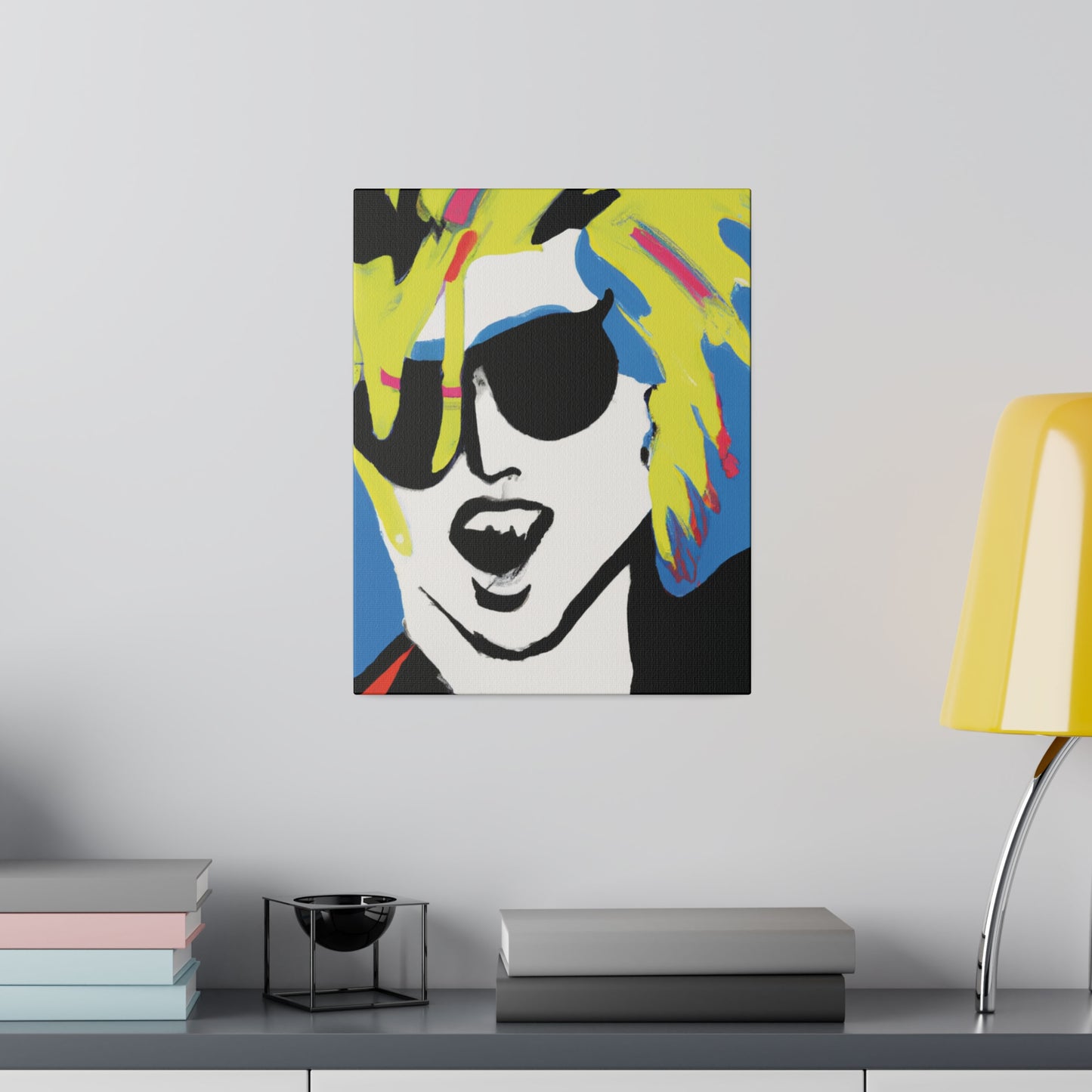 7500X - Rockstar Painting Print | Face | Abstract | Poster | Home Decor | Wall Art | Music Art | Canvas