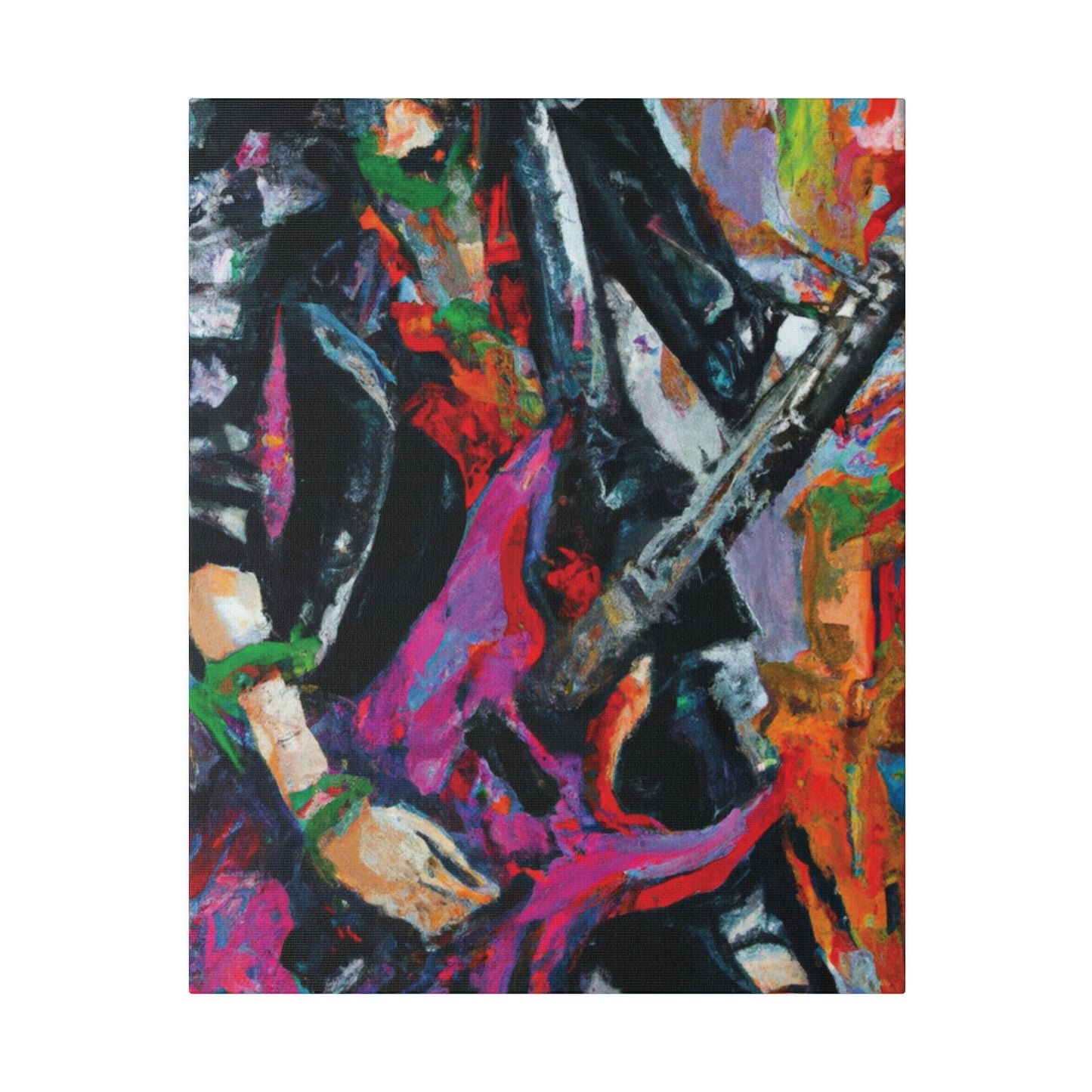 3622Z - Rockstar Oil Painting Style Print | Poster | Home Decor | Wall Art | Music Art | Canvas