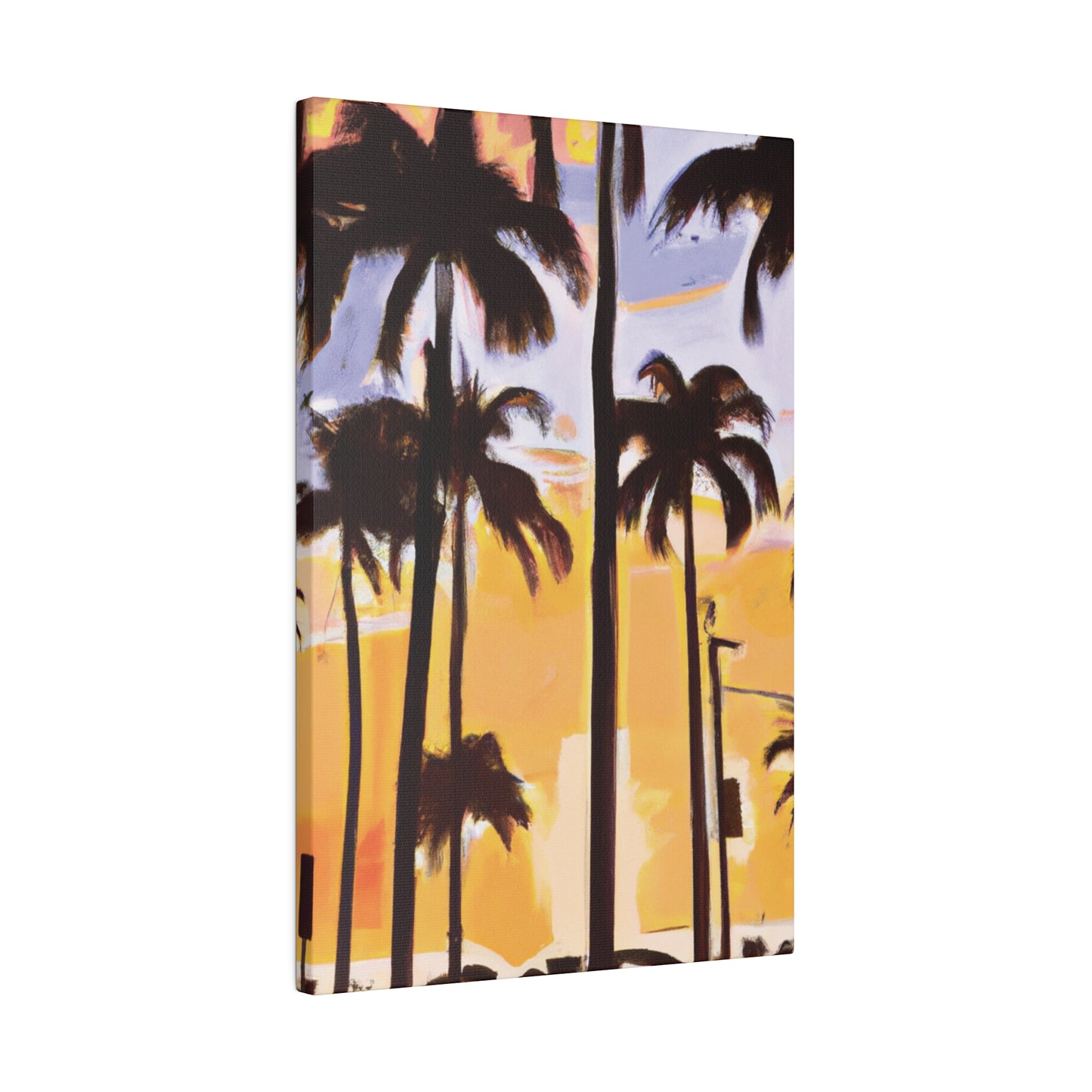 8392O - Miami Beach Sunset Painting Print | Miami | Beach | Sunset | Poster | Home Decor | Wall Art | Canvas