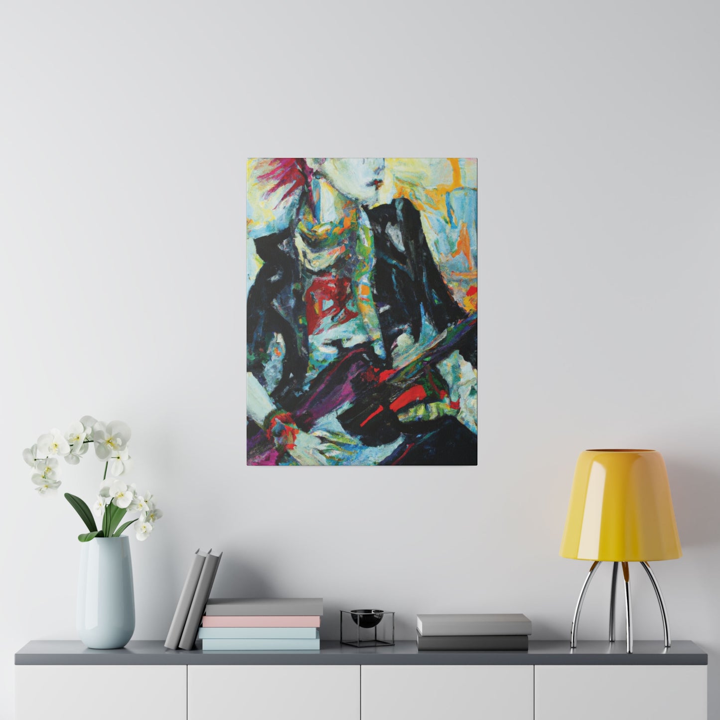 8915H - Rockstar Oil Painting Style Print | Poster | Home Decor | Wall Art | Music Art | Canvas