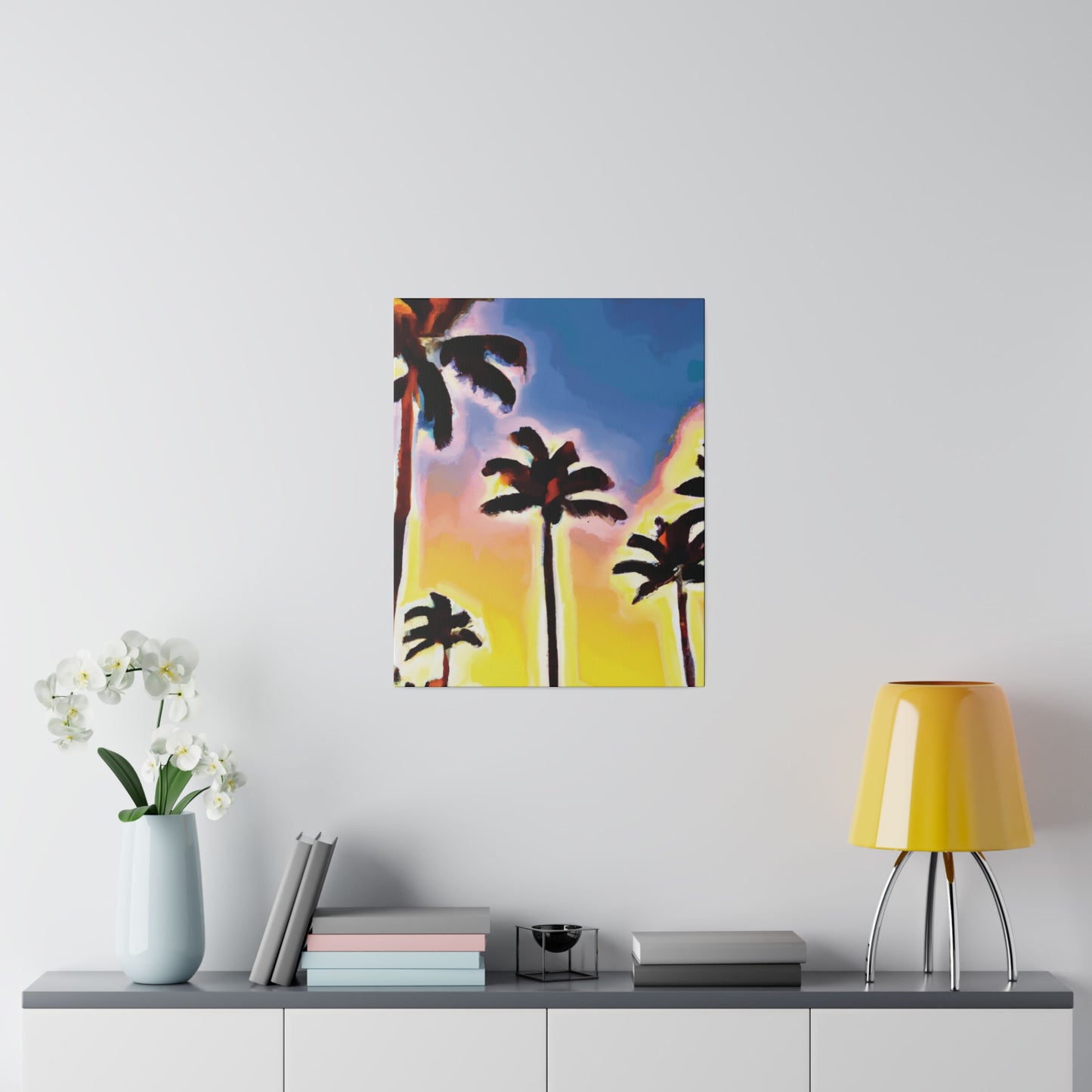 3437Q - Miami Beach Sunset Painting Print | Miami | Beach | Sunset | Poster | Home Decor | Wall Art | Canvas