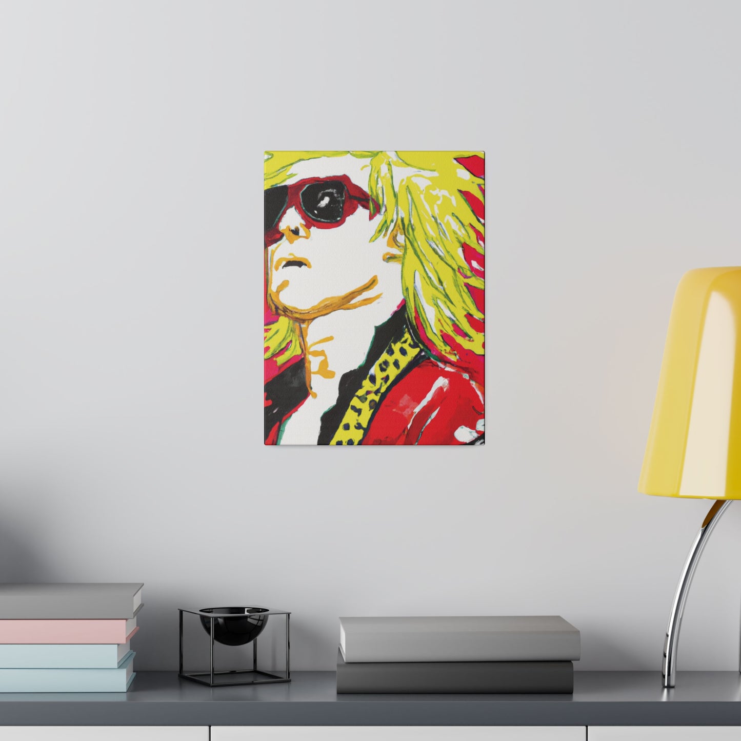 7382Z - Rockstar Painting Print | Face | Abstract | Poster | Home Decor | Wall Art | Music Art | Canvas