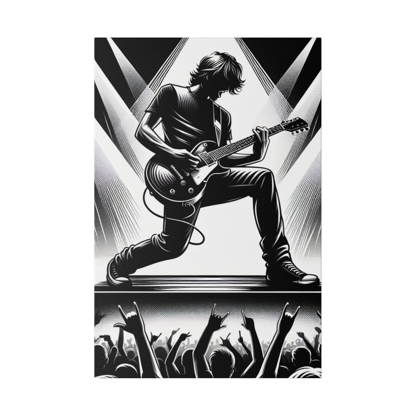 3126J - music art work, rockstar gifts, musician gift ideas, guitar art work, guitar artwork, guitar wall art canvas, playing guitar, decor