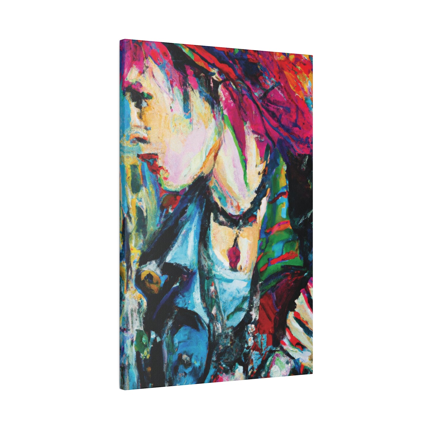 4106Q - Rockstar Oil Painting Style Print | Poster | Home Decor | Wall Art | Music Art | Canvas