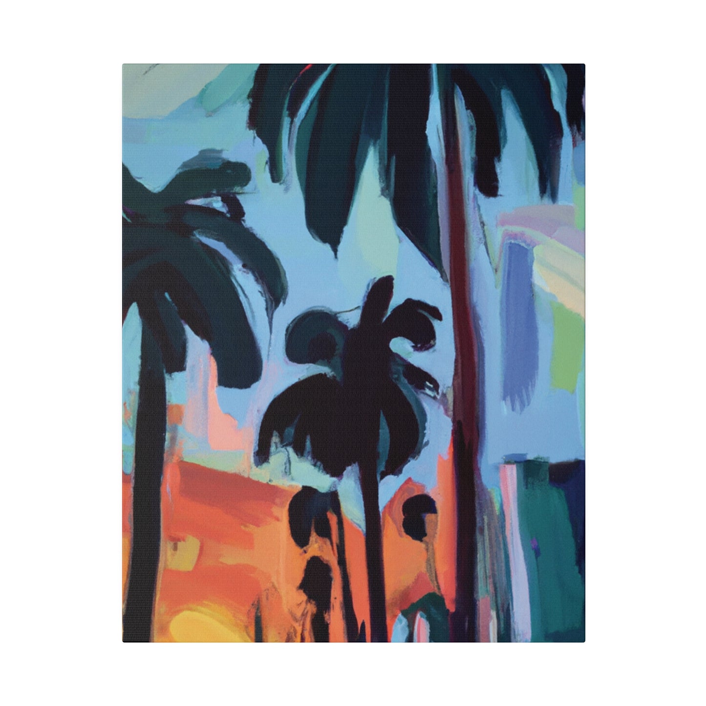 3524Z - Miami Beach Sunset Painting Print | Miami | Beach | Sunset | Poster | Home Decor | Wall Art | Canvas