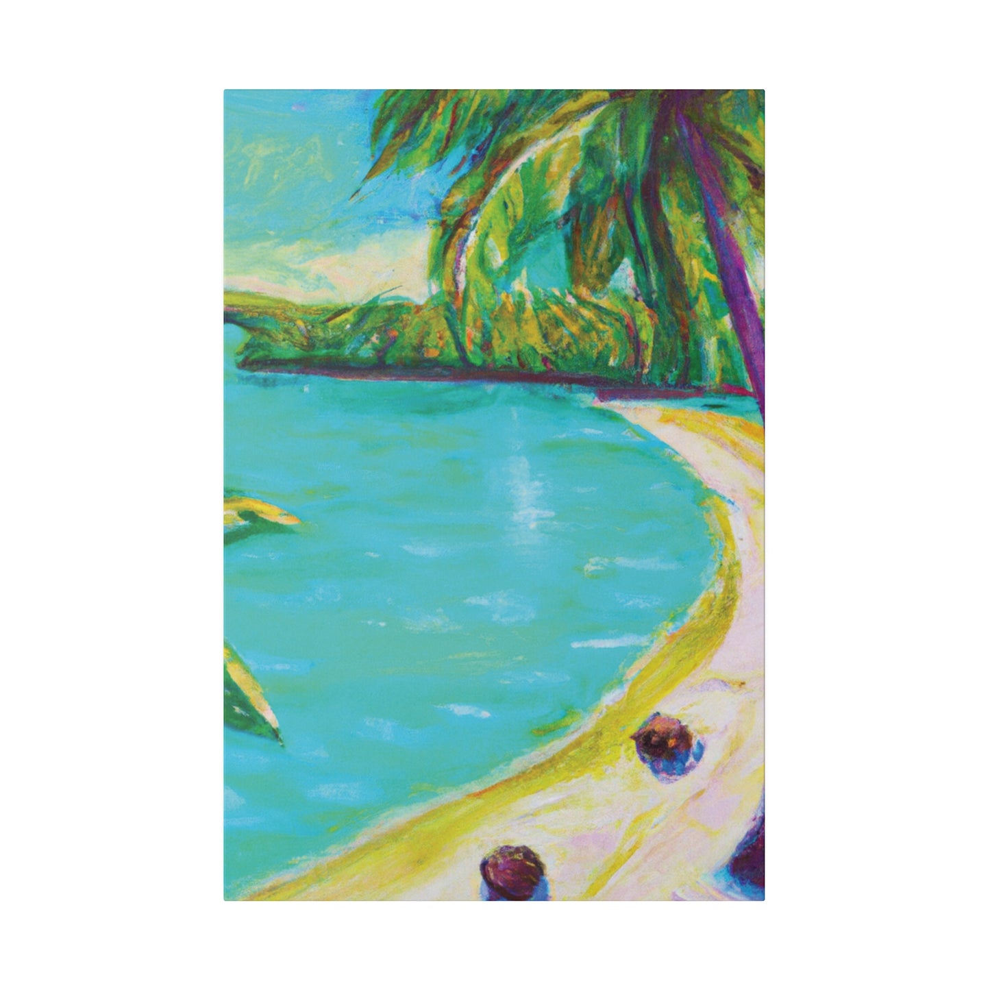 2421K - Bahamas Ocean Painting Print | Bahamas | Ocean | Beach | Poster | Home Decor | Wall Art | Canvas