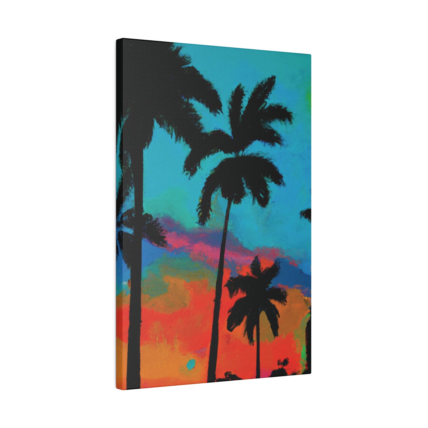 2838A - Miami Beach Sunset Painting Print | Miami | Beach | Sunset | Poster | Home Decor | Wall Art | Canvas